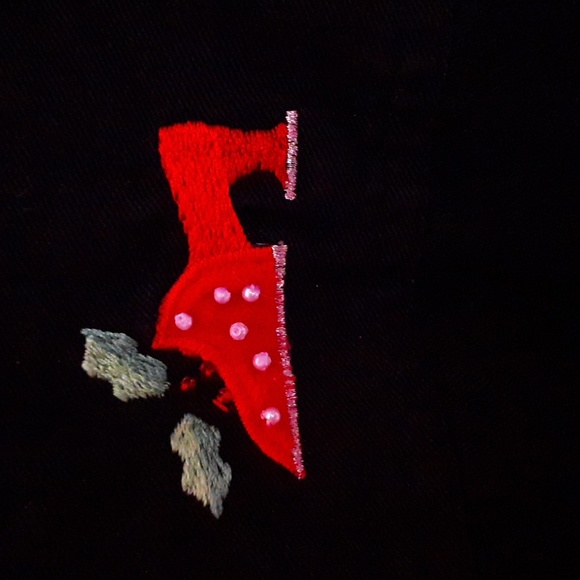 Liz & Me womens vintage 100% heavyweight cotton Christmas Shopping joy 3X - Picture 9 of 9